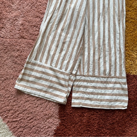 Striped Linen Jumpsuit - Picture 3 of 8